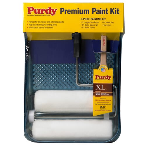 PURDY White Dove Dralon Cover Plastic Tray Paint Roller Kit 9INx3 8IN 020388 1